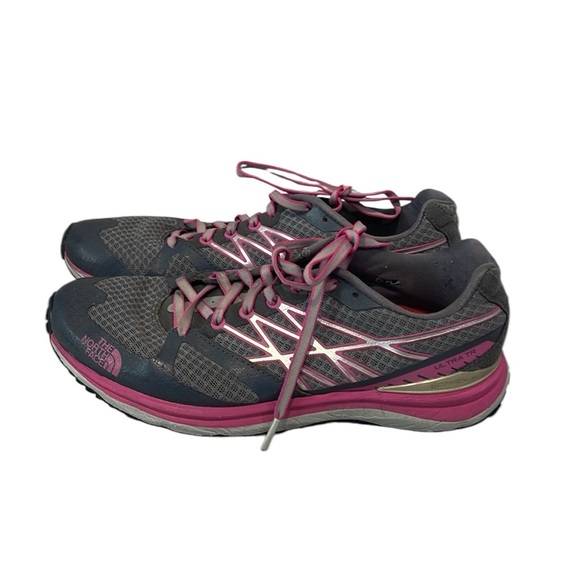 The North Face Ultra Cardiac Grays and pink Women's Trail Running Shoes US 8 - Picture 2 of 15
